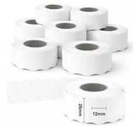DOREE 10x Étiquettes de prix 26×12 mm bord ondulé simple côté 1400/rouleau