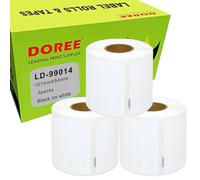 DOREE 3 Pack Étiquettes 54 mm x 101 mm pour Dymo 99014 S0722430 220/rouleau