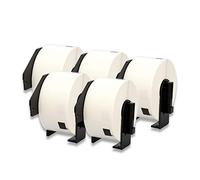 DOREE 5 Rouleaux DK-11208 Étiquettes d’Adresse, compatibles avec Brother DK-11208, 38 x 90mm, Pour imprimantes d’étiquettes Brother QL-500,QL-570,QL-700,QL-800,QL-1050,QL-1100(400 étiquettes/rouleau)