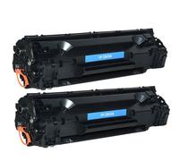 DOREE Cartouche Compatible de Toner pour CB435A 35A pour HP LaserJet P1005 P1006 P1007 P1008 P1009, 1500 feuilles, Noir, 2-Pack