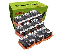 Doree Compatible avec Les Cartouches d'encre Epson T2661, T2670, T-2661, T-2670 de Remplacement pour Les imprimantes Epson WF-100W, WF-110W et Workforce (6 Noires et 3 Couleurs)