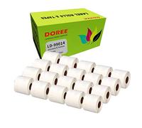 DOREE Pack de 20 étiquettes d'adresse 99014 S0722430, 54 mm x 101 mm, 220 étiquettes par rouleau, compatible avec Dymo LabelWriter 4XL 450 400 330 320 310.