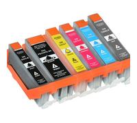DOREE PGI-550/CLI-551 Pack de 6 (1Noir, 1Photo Noir, 1Cyan, 1Magenta, 1Jaune, 1Gris) Cartouches d'encre Compatible pour Canon PIXMA MX725 - Couleur Jet d'encre