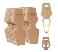 D'oreilles Cartes d'Affichage, Papier Kraft Bijoux Affichage Carte, Carte D'affichage Boucle D'oreille, 100 PCS Carte Boucle D'oreille en Papier, Emballage de Bijoux Carte de Vente, Colliers Affichage