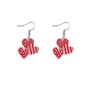 d'oreilles cœur à cœur pour la saint-valentin, bijoux d'amour à colorés, simples, de Style coréen, pour femmes, nouvelle (A, A)