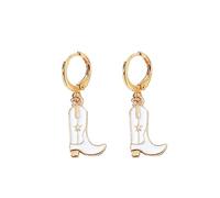 d'oreilles de tempérament de la mode européenne et Western Cowboy Girl Dripping Oil Boots d'oreilles Talons hauts Toutes les amusantes et Boucle D Oreille Femme