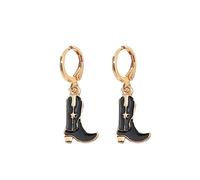d'oreilles de tempérament de la mode européenne et Western Cowboy Girl Dripping Oil Boots d'oreilles Talons hauts Toutes les amusantes et Boucle D Oreille Femme
