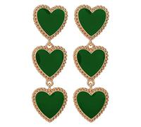 d'Oreilles d'huile d'oreilles amour coeur de pêche longues conviennent à un usage quotidien lors de fêtes rencontres et voyages Rétro Acier Inoxydable pour Femmes (One Size)