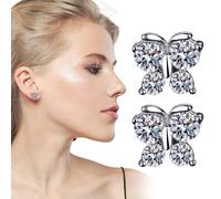 d'Oreilles Florales Argent Des boucles d'oreilles de luxe légères Accessoires Bijoux Pour Femme Pour Anniversaire Quotidien Épaisses en Laiton (Silver, 1. 1x1cm)