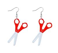 d'oreilles légères à suspendre forme de cahier d'exercices, de ciseaux, crayon, retour à l'école Boucles d'oreilles en acrylique pour la saison la rentrée scolaire Cadeau pour (A, 5. 8x3. 1cm)