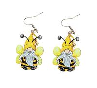d'oreilles nain pâques lutin acrylique cadeaux d'oreilles d'oreilles créatives Boucle Oreille Argent (Yellow, One Size)