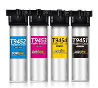 DOREINK T9451-T9454 Cartouches d'encre Compatible avec Epson T945 T9451 T9452 T9453 T9454 pour Epson Workforce Pro WF-C5290DW WF-C5710DWF WF-C5210DW WF-C5790DWF, Epson WF-C5710 WF-C5790 WF C5290 C5210