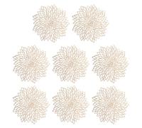 Dorés Sets de Table 8 pièces, Résistants à la Chaleur, Décoratifs, Lavables