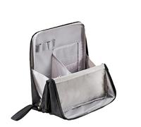 Doresty Makeup Bag,Doresty Stand Up Makeup Bags,Large Capacity Oxford Cloth Vertical Organizer,for Women,Compartments (Black)