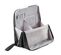 Doresty Makeup Bag, Doresty Standing Makeup Bag Portable, Large Capacity, Oxford Cloth Standing Cosmetic Bags (Black,#1)