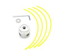 DORFEY Convient for tête de coupe M10*1,25 avec quatre fils de coupe for débroussailleuse et coupe-herbe