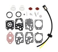 DORFEY Kit de réparation de membrane de carburateur, poire d'amorçage, clapet anti-retour, filtre à essence avec tuyau d'essence, adapté à la débroussailleuse ALKO BC410 BC4535 BC4125