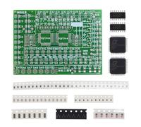 DORHEA Planche d'exercices 77 SMT - Grands patchs DIY SMD SMT - Composants électroniques - Carte d'exercices - Carte d'entraînement - Expérience technologique pour l'enseignement et l'entraînement