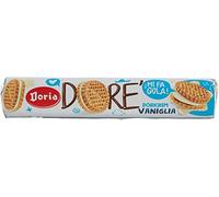 Doria Dorè Lot de 6 biscuits à la vanille - 150 g - Tubes à collation