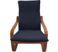 Dorian Home Housse de coussin pour fauteuil Poang en maille technique élastique - revêtement pratique à installer, lavable en machine, sans repassage (Jeans)