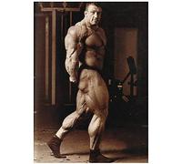 Dorian Yates - Anglais Top Bodybuilder Mr Olympia Poster Print sur toile-60x80cm sans cadre