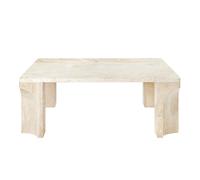 Doric Table Basse Carrée 80 x 80 cm Blanc Neutre