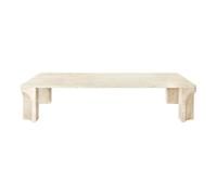 Doric Table Basse Rectangulaire 140 x 80 cm Blanc Neutre