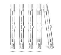 DoRight 120W R7s 78mm Ampoules Halogènes Linéaires Blanc Chaud 2800K 1885lm Gradable J118 Projecteur Halogène Linéaire à Double Extrémité R7s pour Lampadaire, Lampe de Sécurité (Paquet de 5)
