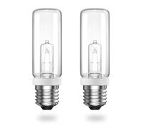 DoRight 200W Ampoule Halogène Tubulaire E27 Blanc Chaud 2800K Dimmable 2820lm Ampoule Tube Halogene pour Studio, Chambre, Bureau, Salon, AC220-240V, Lot de 2