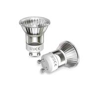 DoRight 35W Gu10 Ampoules Halogènes, Mr11 Halogène Mini Gu10 35W Lampe À Lave Ampoule 360Lm Dimmable Halogène Réflecteur Ampoule Pour Lampe À Lave - 35Mm De Diamètre - Blanc Chaud 2800K Pack De 2