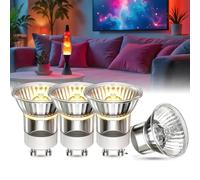 DoRight 4de lot 28W MR11 GU10 Ampoule Lavalamp, Dimmable Ampoule Réflecteur MR11 GU10 Remplacement pour Lampe à Lave - Blanc Chaud 2800K