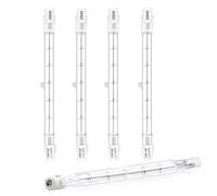 DoRight 500W R7s Ampoule Halogène 118mm Dimmable Blanc Chaud 2800K J118 Projecteur Halogène Linéaire AC 220-240V 11000lm Angle de Faisceau de 360°pour l’éclairage de Paysage, Sécurité (5 Pièces)