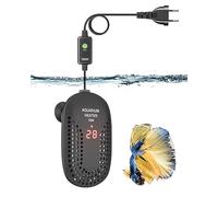 DoRight 50W Chauffage D’Aquarium, 50L Chauffage de Réservoir de Poissons, avec Thermomètre Affichage, Protection Contre la Surchauffe, Contrôleur de Température Externe, Thermostat pour Betta
