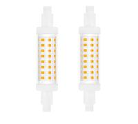 DoRight 6.5W Ampoule R7s LED 78mm Blanc Chaud 3000K avec Angle de Faisceau 360° 650 Lumens Lampe Equivalent 65W Lampe Halogène Non-Dimmable 200-240V, Lot de 2