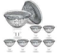 DoRight Ampoule Halogène GU5.3 MR16 20W 12V Blanc Chaud 2800K Dimmable, Couvercle en Verre 320Lumen 2 Broches Projecteur Remplacement de 30W Halogene, Lot de 8