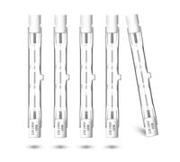 DoRight Ampoules Halogènes 80W R7S 78mm Blanc Chaud 2800K Gradable 1390lm J78 Projecteur Halogène Linéaire Projecteur à Double Extrémité R7s pour le Travail, la Sécurité (Paquet de 5)