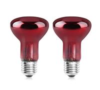 DoRight E27 Reptile Ampoules Chauffantes 50W, Dimmable Rétro Éclairage Infrarouge Lampe De Chaleur Ampoule Spot Basking Pour Dragon Barbu, Lézard, Tortue, Reptiles & Amphibiens, 2 paquets