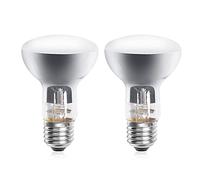 DoRight E27 Reptile Ampoules Chauffantes 50W, Dimmable Rétro Éclairage Infrarouge Lampe De Chaleur Ampoule Spot Basking Pour Dragon Barbu, Lézard, Tortue, Reptiles & Amphibiens, 2 paquets