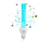 DoRight Lampe Ultraviolet Ozone E27 15W Lampe UV Germicide UVC avec Ampoule Ozone E27 Ampoule UV Sterilisateur avec Tube de Quartz Stérilisation UVC 254nm AC220-240V pour Toilette, Cuisine, Chambre