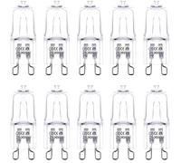 DoRight Pack de 10 Ampoules de Brûleur de Cire G9 Ampoules Halogènes 40W, Ampoules de Brûleur de Cire Fondue 230V 2700K Blanc Chaud G9 Ampoule à Capsule Dimmable pour Bougies et Chauffe-cire