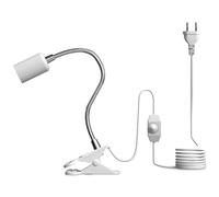 Doright Support Lampe Chauffante Tortue,E27 Douille De Lampe Chauffante Terrarium Reptile Graduable,100W Lampe Chauffante Chiot pour Tortue Terrestre Poussin Lézards Araignée(Sans Ampoule)