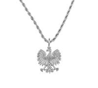 d'origine Chaîne Aigle Pologne Homme - Armoiries Polonaises (Acier Inoxydable), Acier inoxydable