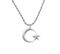 d'origine Chaîne Turquie Croissant de Lune Homme - Armoiries Turques (Acier Inoxydable), Acier inoxydable