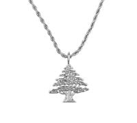 d'origine Liban Blason Chaîne Homme - Armoiries Libanaises (Acier Inoxydable), Acier inoxydable