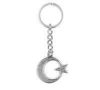 d'origine Porte-clés avec blason de la Turquie - Porte-clés de qualité supérieure avec design turc, cadeau turc, armoiries de la Turquie, porte-clés drapeau turc, argenté