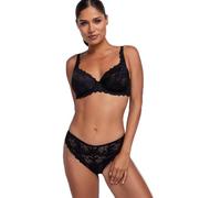 Dorina Angie Pack de Deux Soutiens-Gorge Non Rembourrés - Dentelle & Microfibre, Maintien Armature, Noir et Fuchsia