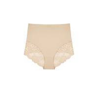 Dorina Brigitte Culotte Gainante - Maintien Moyen, Contrôle du Ventre, Finition Dentelle, Taille Mi-Haute, Beige