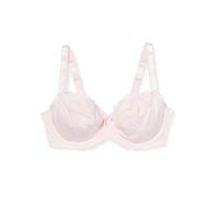 DORINA Celine - Soutien-Gorge avec Armatures pour Femme, Non Rembourré, Bonnets Moulés avec Dentelle Florale, Bretelles Réglables en Picot, Doublure en Mesh de Soutien, Rose