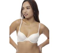 Dorina Comfort - Soutien-gorge pour femme - Soutien-gorge 3/4 légèrement rembourré à armatures - Michelle-D - Noir beige blanc, Michelle/Eco-demi blanc, 75E