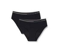 DORINA Eco Moon Panty Lot de 2 Culottes périodiques pour Femme Noir - Noir -Large